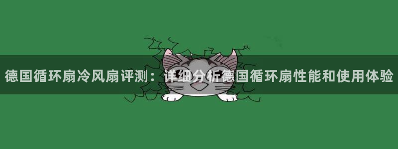 l凯发国际官网：德国循环扇冷风扇评测：详细分析德国循环扇性能和使用体验