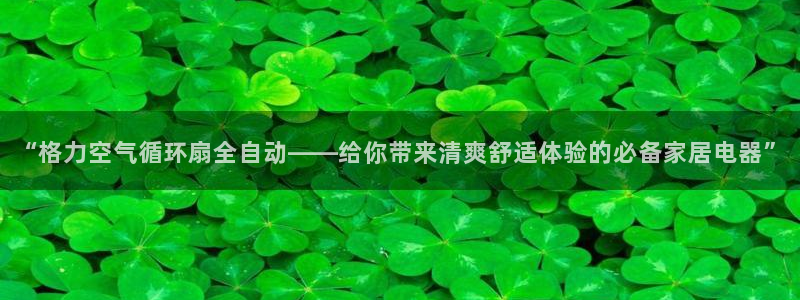 凯发网网站：“格力空气循环扇全自动——给你带来清爽舒适体验的必备家居电器”