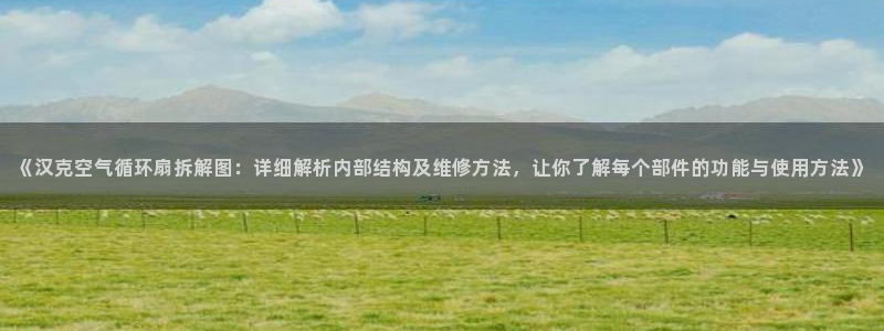 凯发旗舰厅官网：《汉克空气循环扇拆解图：详细解析内部结构及维修方法，让你了解每个部件的功能与使用方法》