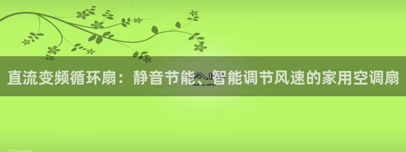 凯发娱乐官网登录：直流变频循环扇：静音节能、智能调节风速的家用空调扇