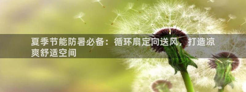 凯发k8旗舰店：夏季节能防暑必备：循环扇定向送风，打造凉
爽舒适空间