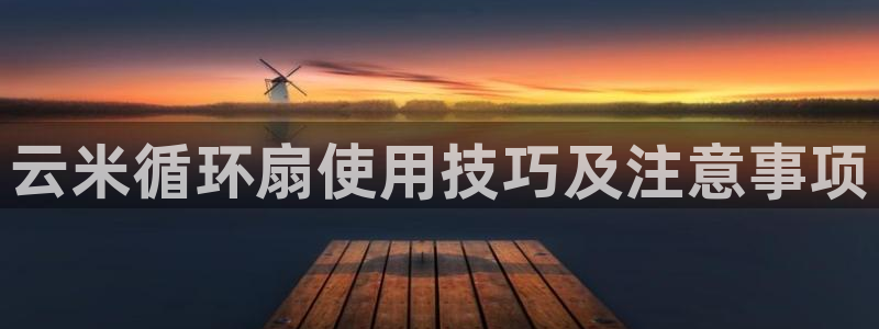 凯发k8娱乐是国内平台?：云米循环扇使用技巧及注意事项