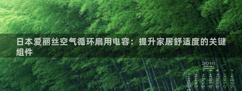 凯发国际平台app：日本爱丽丝空气循环扇用电容：提升家居舒适度的关键
组件