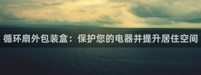 凯发k8国际app：循环扇外包装盒：保护您的电器并提升居住空间