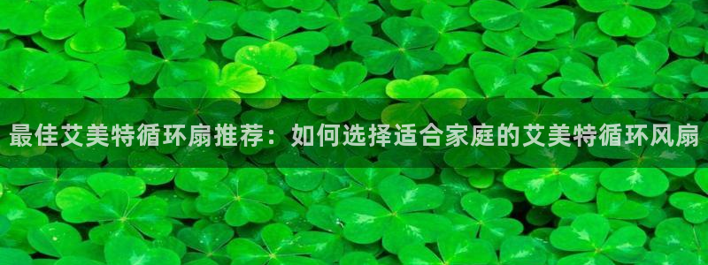 凯发k8全球公开加盟：最佳艾美特循环扇推荐：如何选择适合家庭的艾美特循环风扇