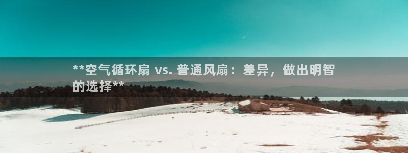 凯发k8网页登录：**空气循环扇 vs. 普通风扇：差异，做出明智
的选择**
