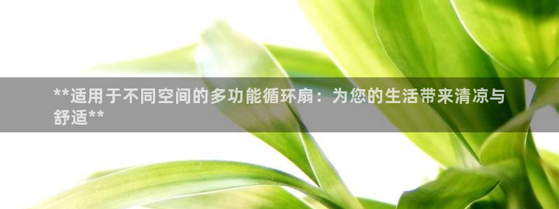 凯发官网|认准kpm：**适用于不同空间的多功能循环扇：为您的生活带来清凉与
舒适**