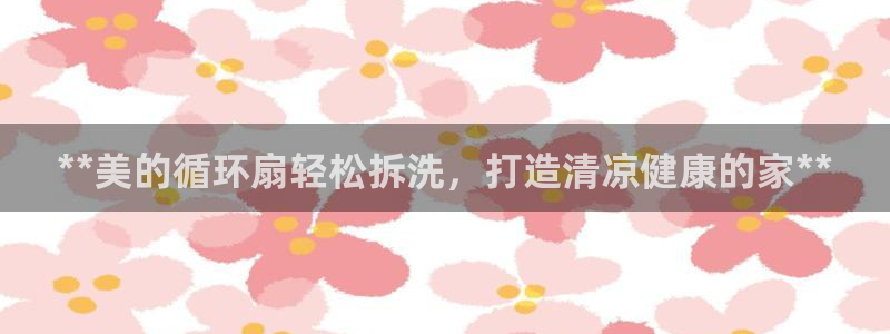 凯发网址登录：**美的循环扇轻松拆洗，打造清凉健康的家**