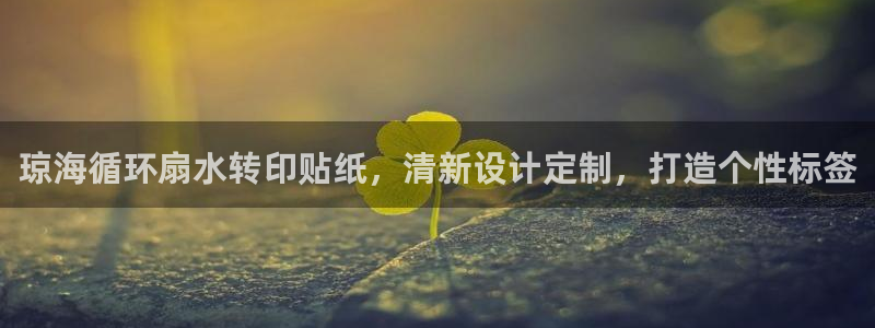 凯发网娱乐官网国际：琼海循环扇水转印贴纸，清新设计定制，打造个性标签